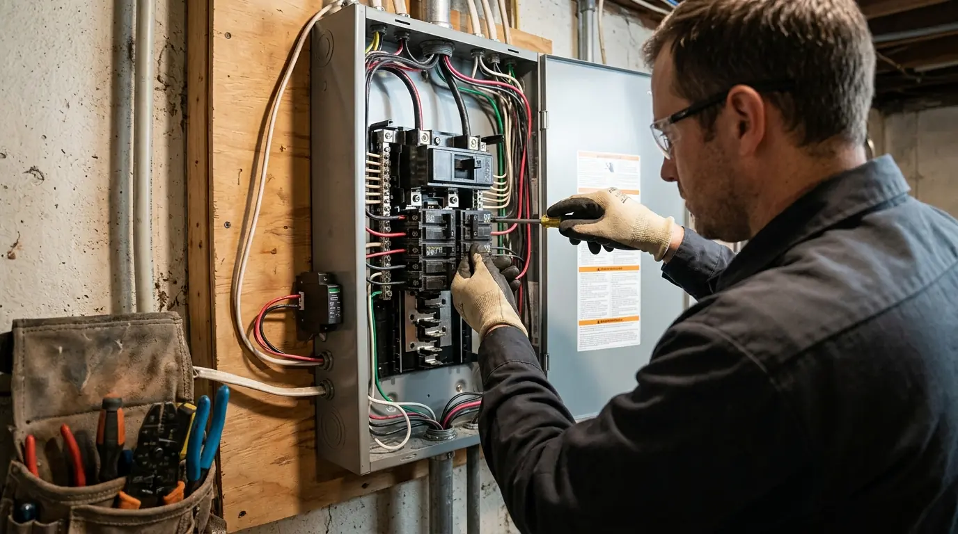 Whole-House Surge Protection in a Boston home