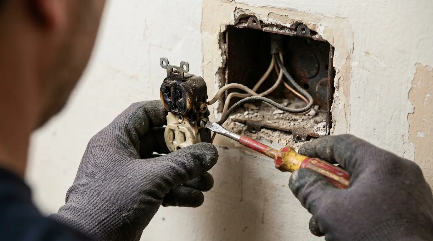 Repairs & Safety work by WireUp electricians in Boston