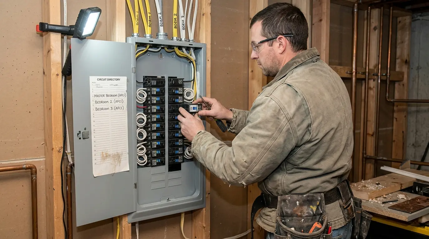 Kitchen, bath and laundry GFCI by a WireUp electrician