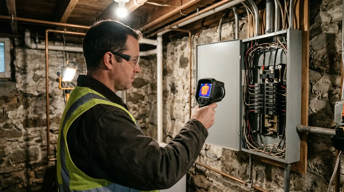 Electrical Safety Inspection in a Boston home