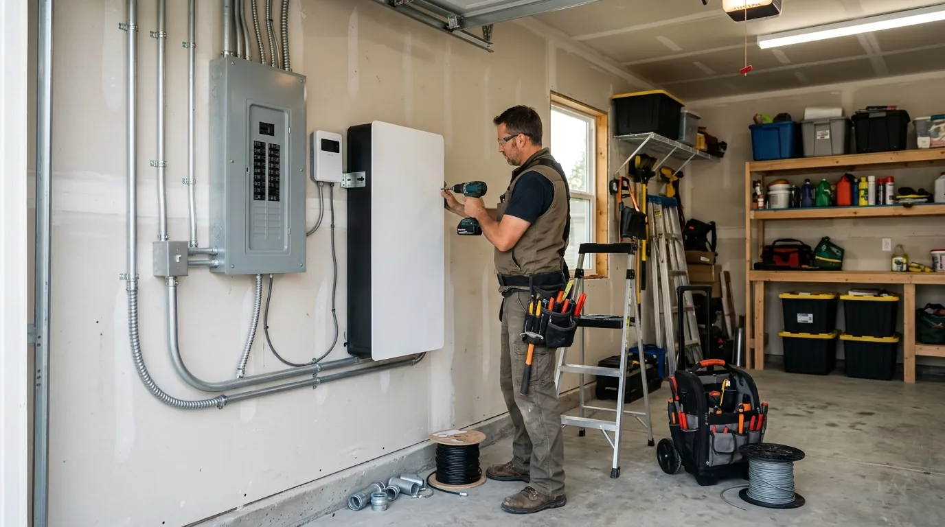 Home Battery Backup Installation in a Boston home