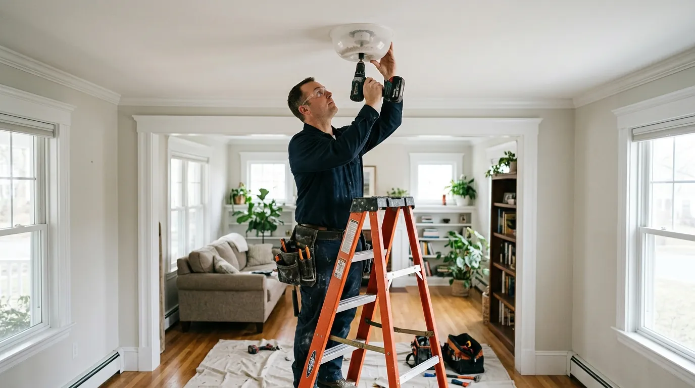 Recessed Lighting Installation in a Boston home