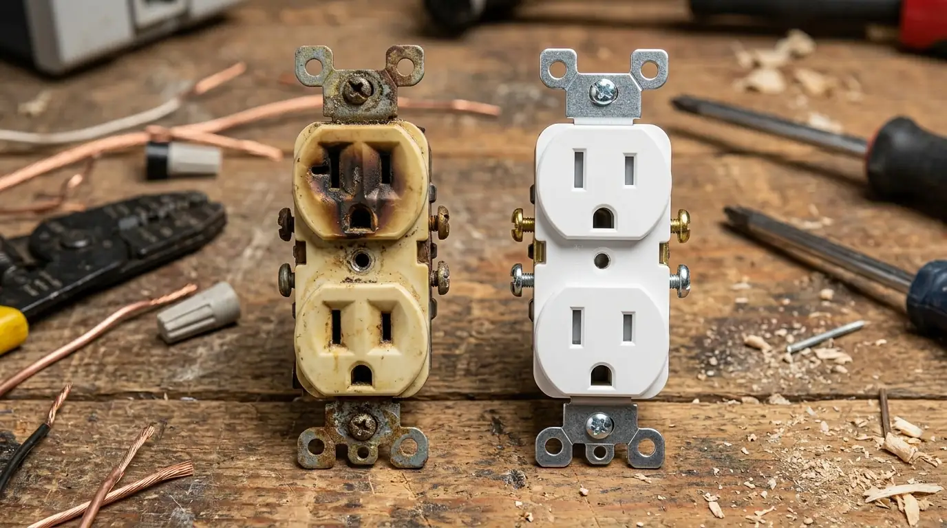 Loose or warm outlets by a WireUp electrician
