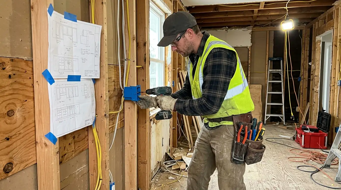 Kitchen Remodel Wiring in a Boston home
