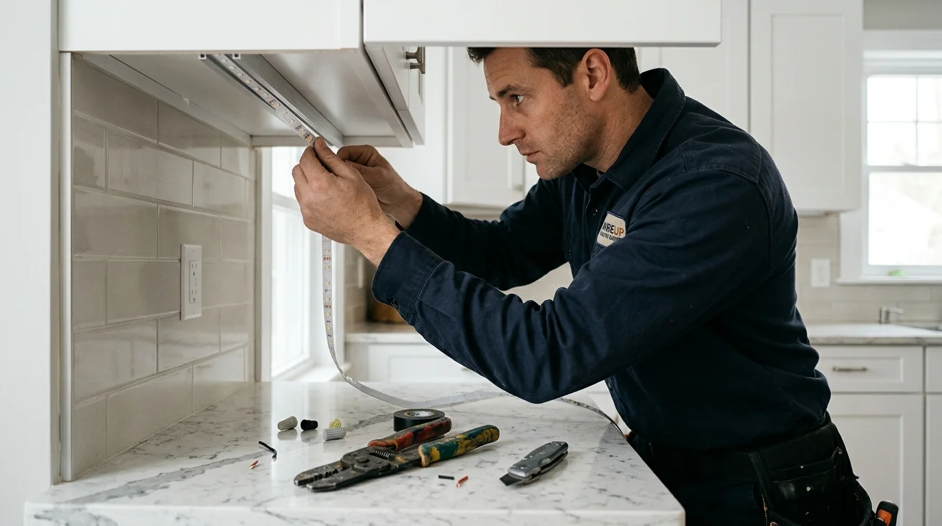 Under-Cabinet Lighting in a Boston home