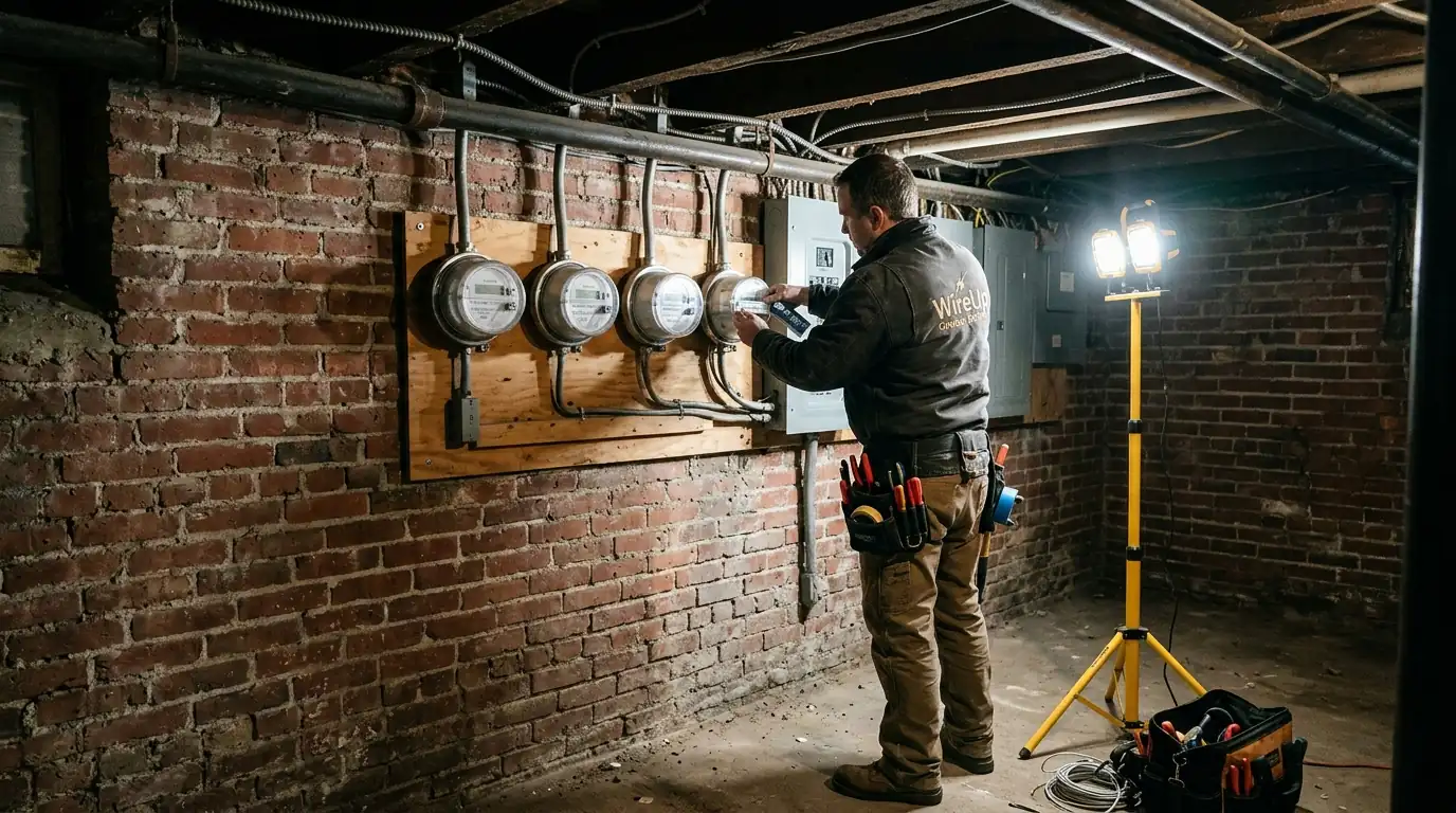 Triple-Decker & Multi-Family Electrical in a Boston home