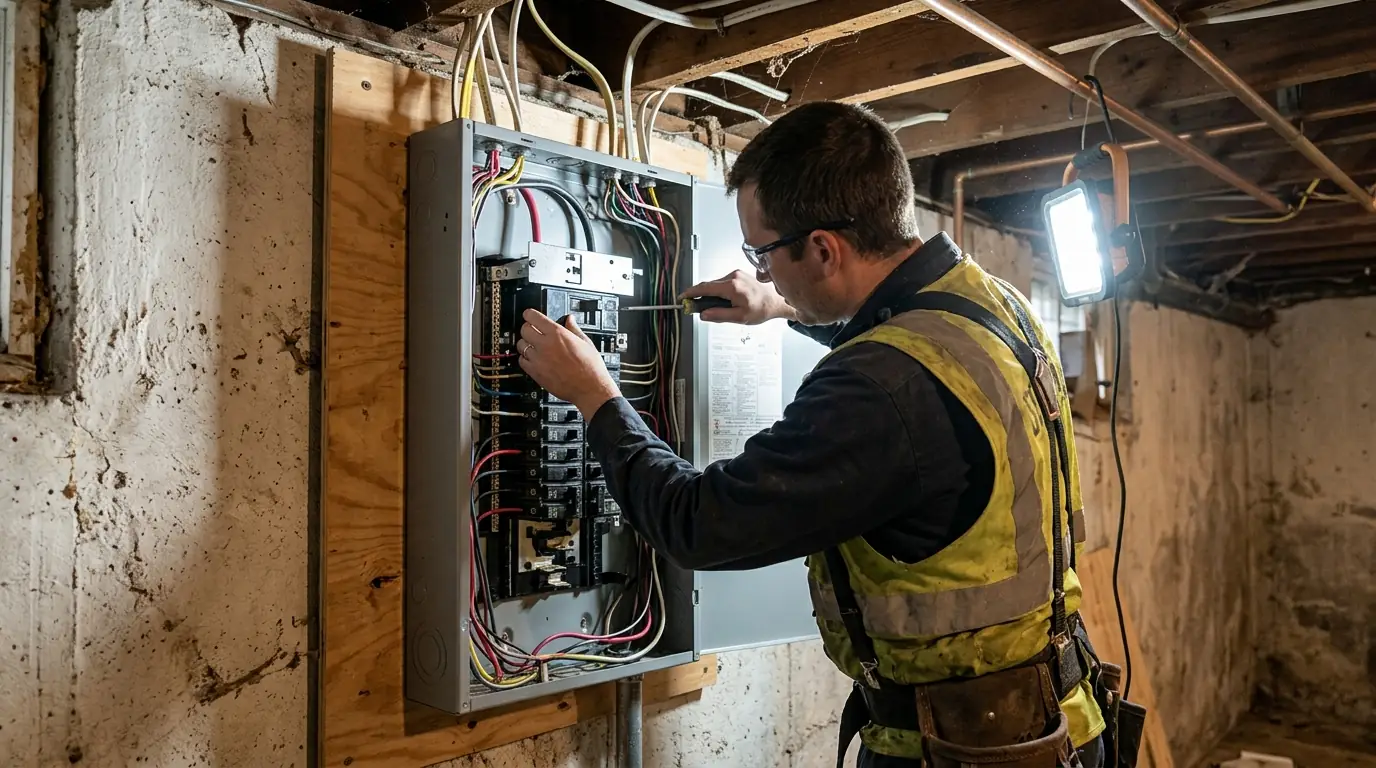 Generator Interlock & Inlet in a Boston home