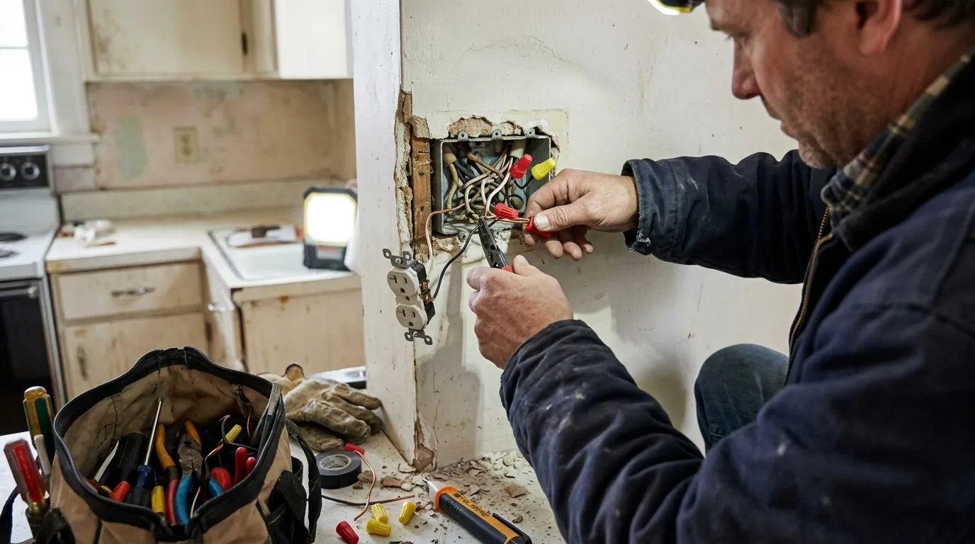 Outlet & Switch Repair in a Boston home