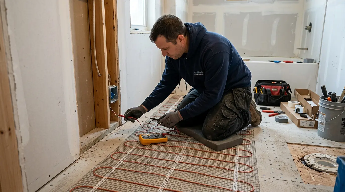 Exhaust fan installation by a WireUp electrician