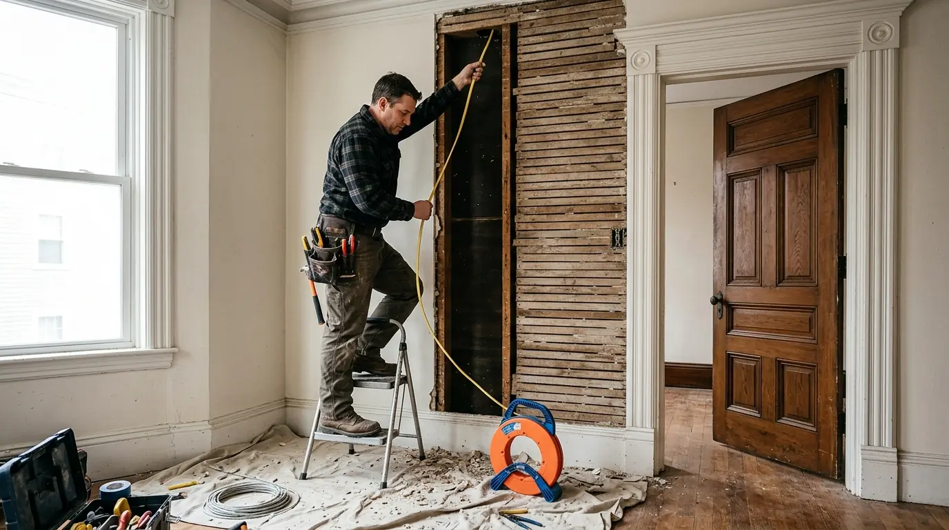 Electrician at work in Lynn