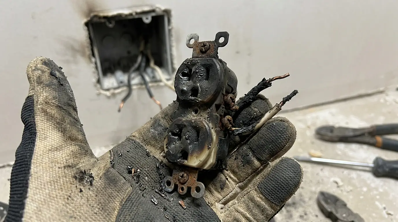 Partial power loss by a WireUp electrician