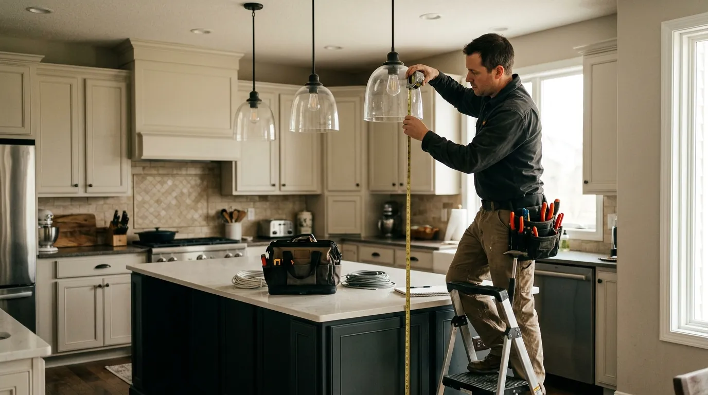 Chandeliers and heavy fixtures by a WireUp electrician