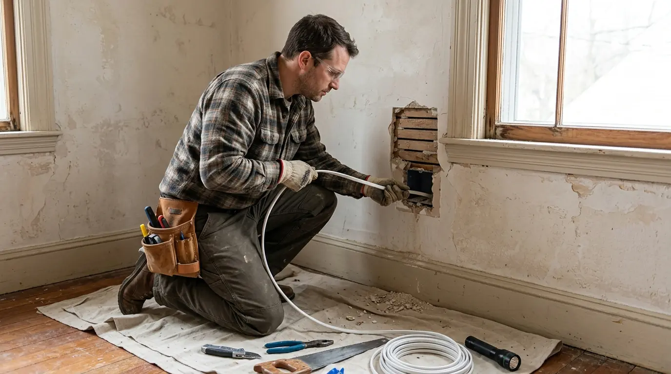 Occupied-home rewires by a WireUp electrician