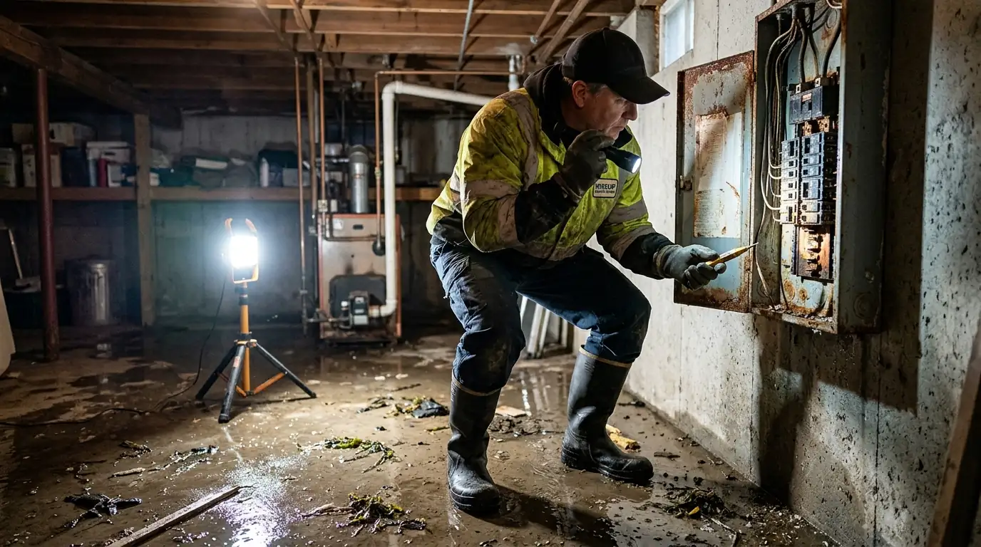 Electrician at work in Quincy
