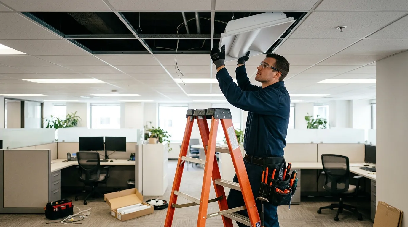 Commercial Lighting & LED Retrofits in a Boston home