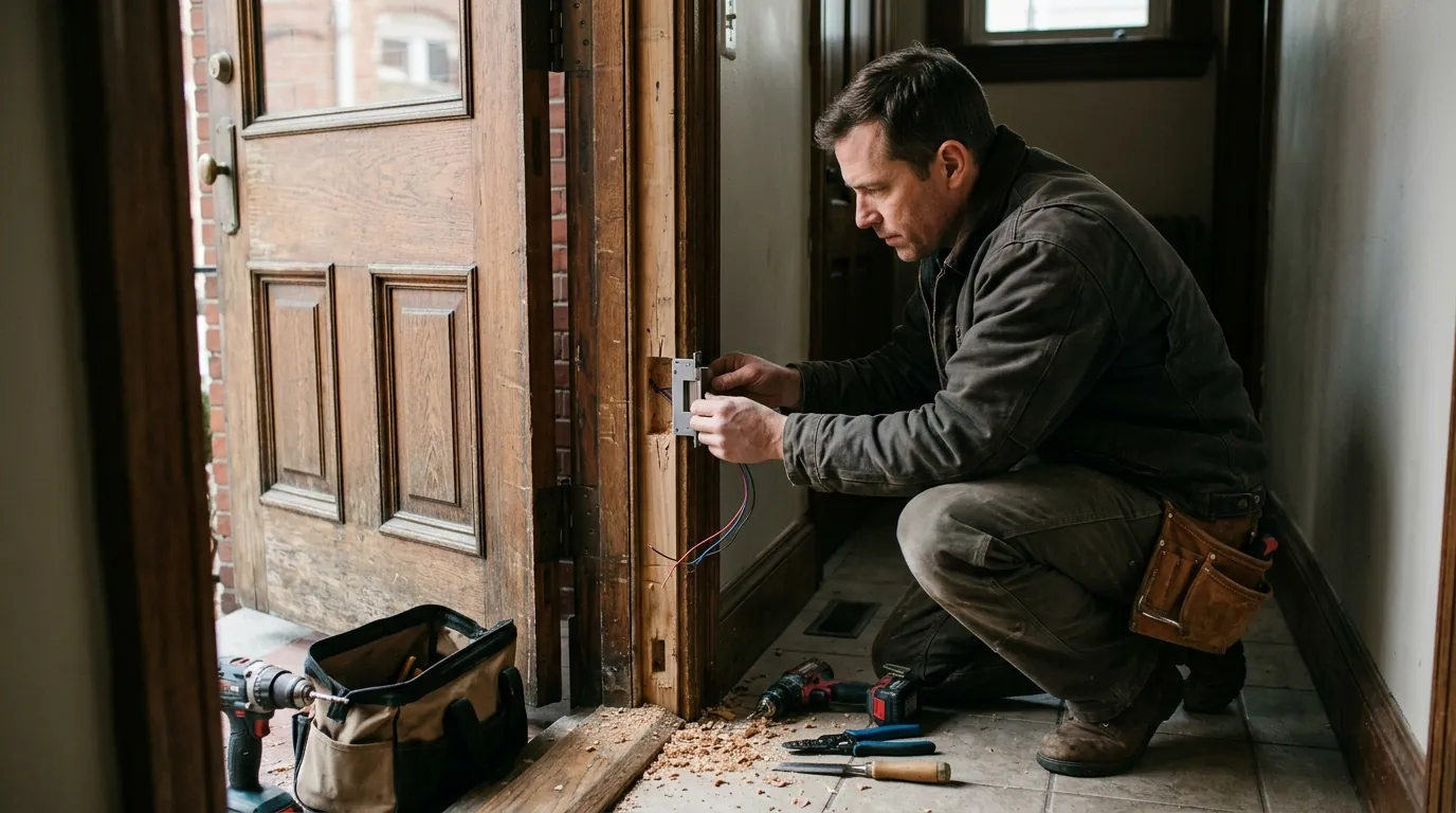 Brownstone and multi-unit intercoms by a WireUp electrician