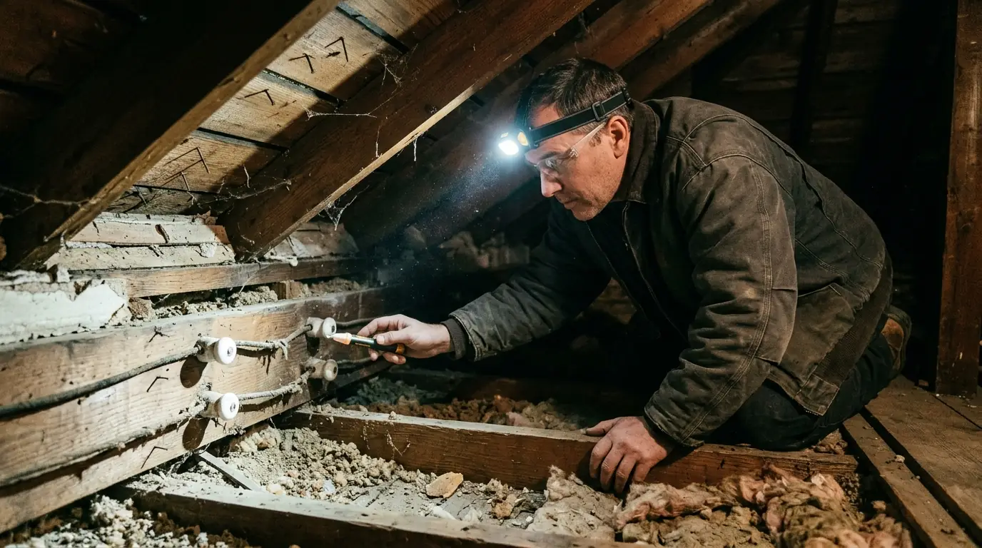 Knob & Tube Wiring Replacement in a Boston home