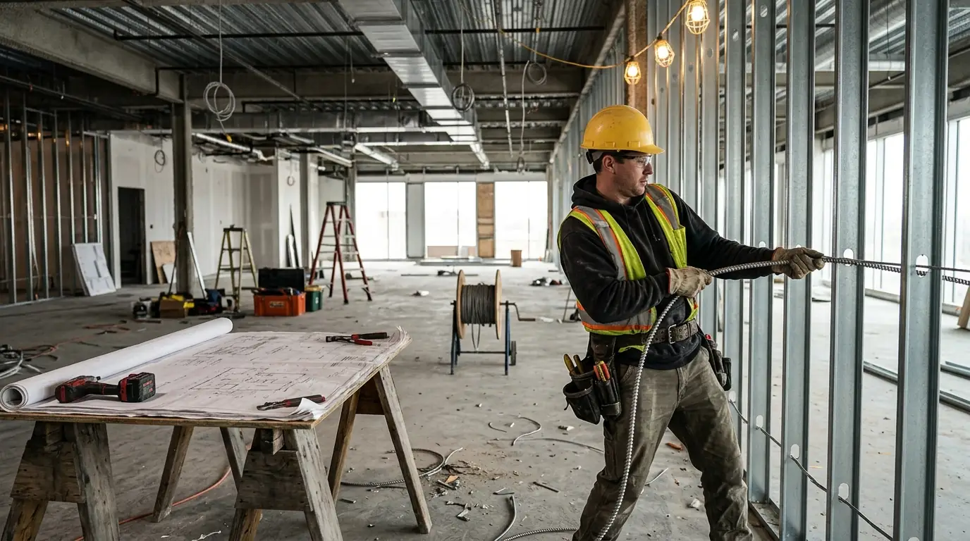 Tenant Fit-Out Wiring in a Boston home