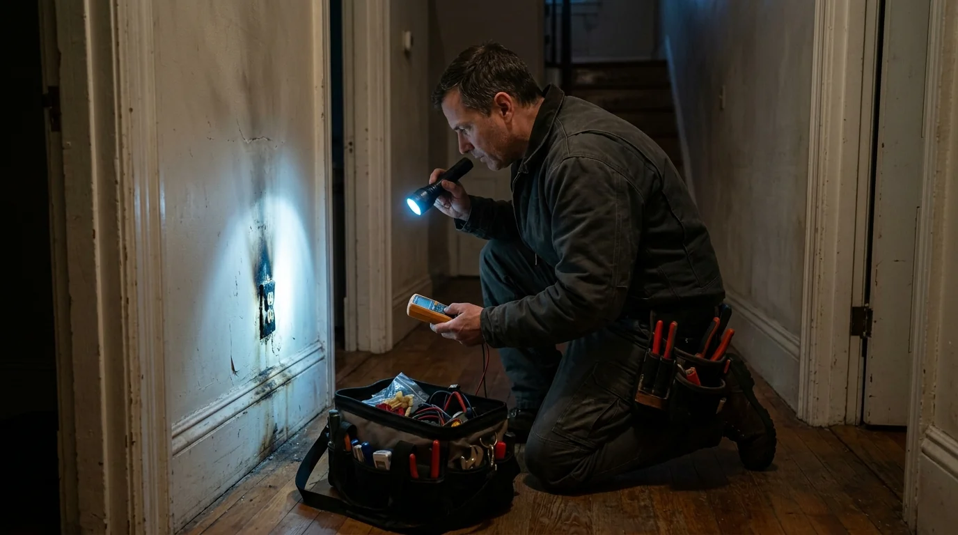 Emergency Electrician in a Boston home
