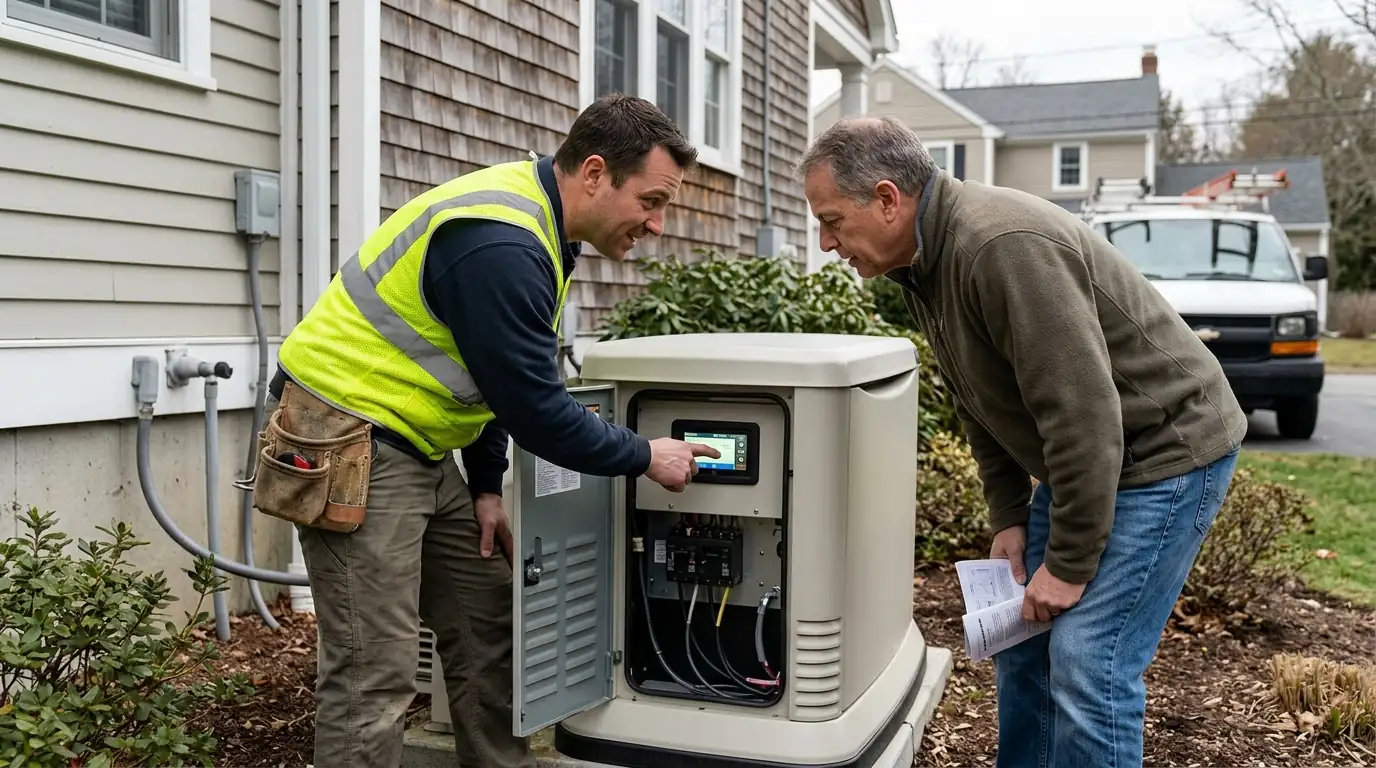 Standby Generator Installation work in progress