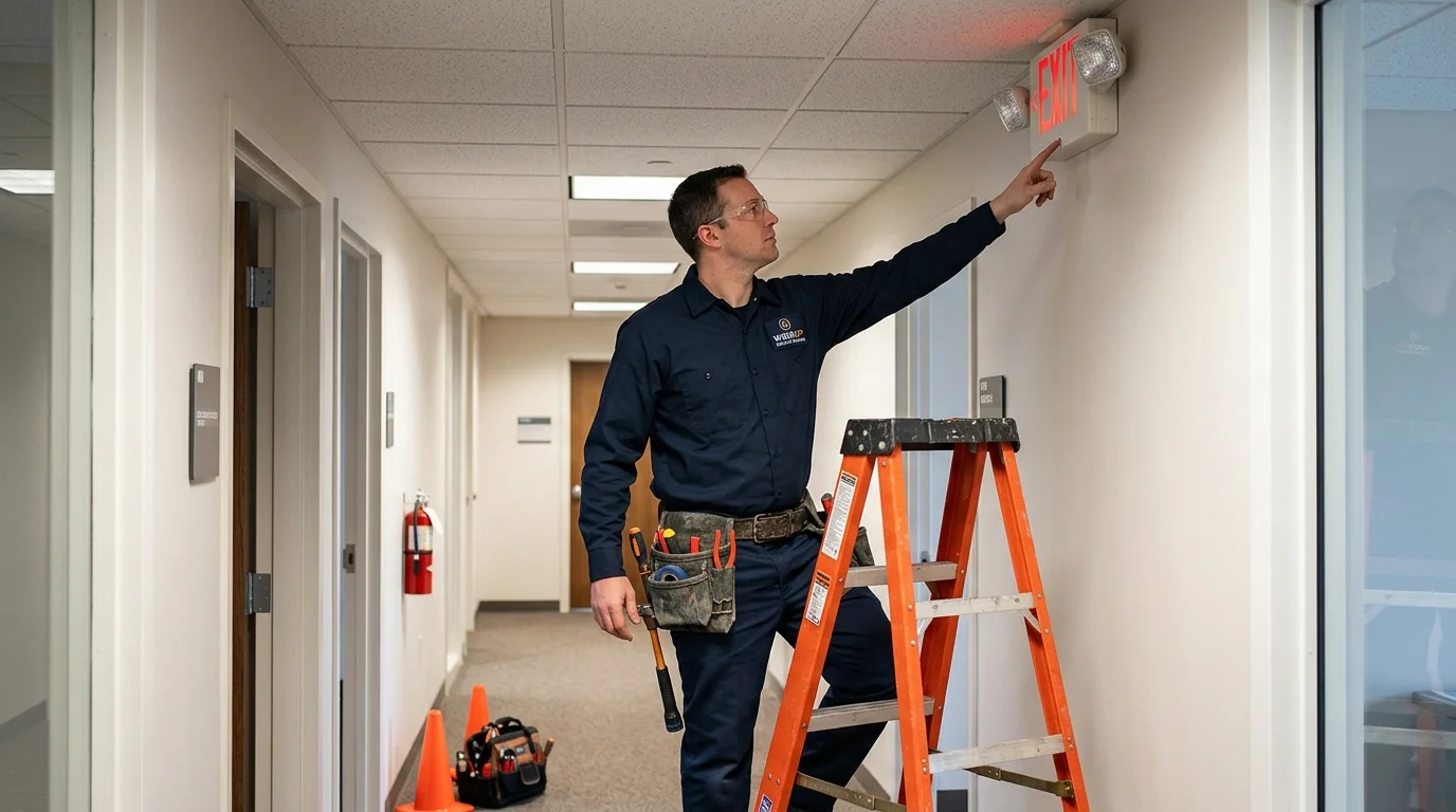 Emergency & Exit Lighting in a Boston home