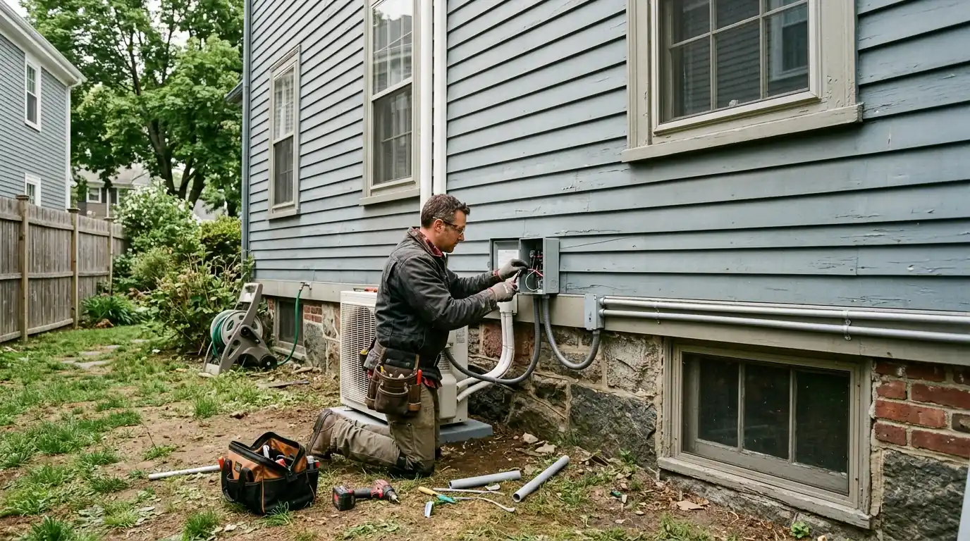 Electrician at work in Arlington