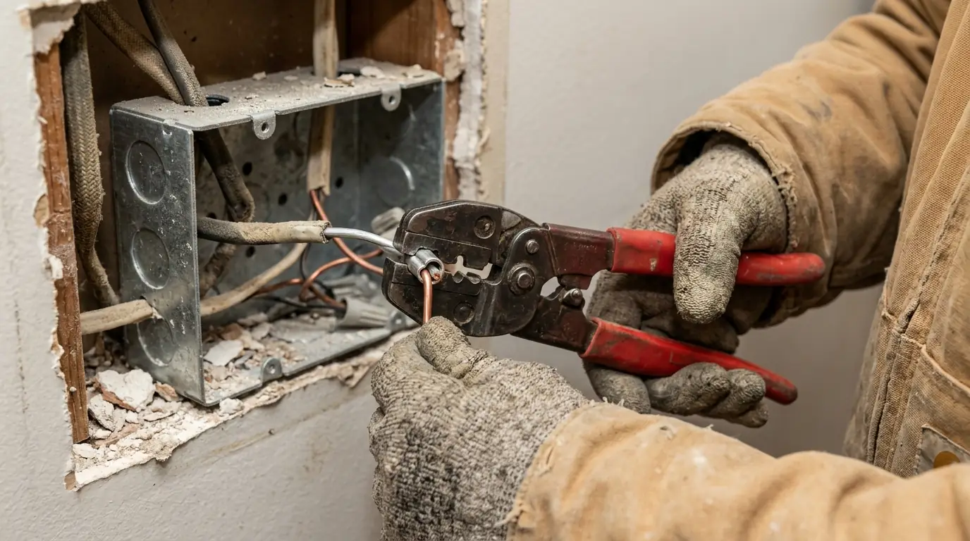 Aluminum Wiring Repair in a Boston home