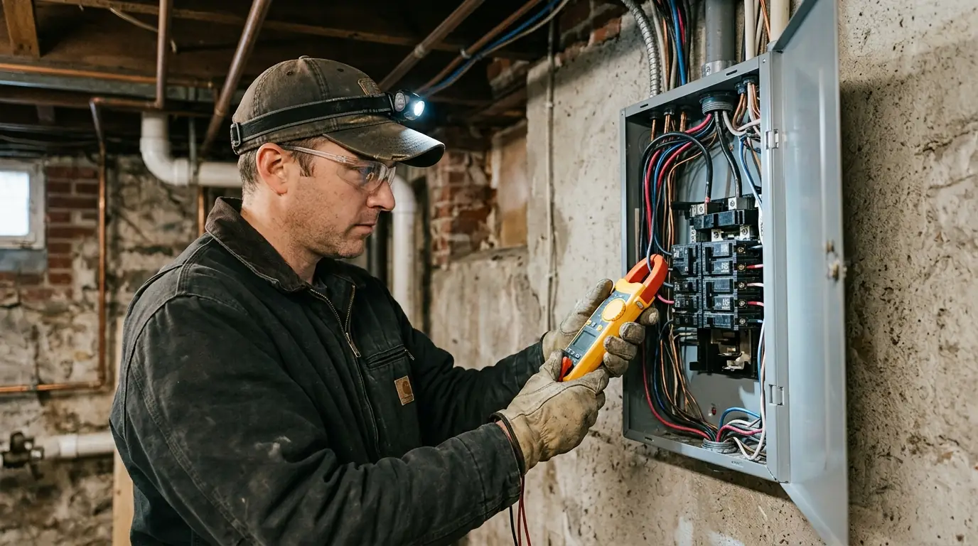 Worn breaker that trips under normal load by a WireUp electrician