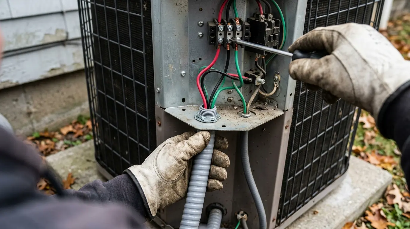 Ductless mini-split circuits by a WireUp electrician