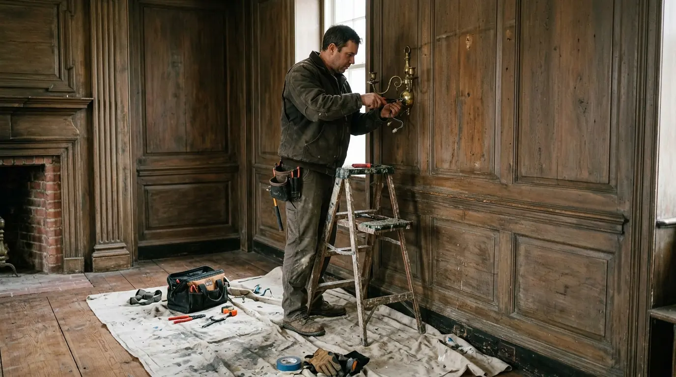 Electrician at work in Salem