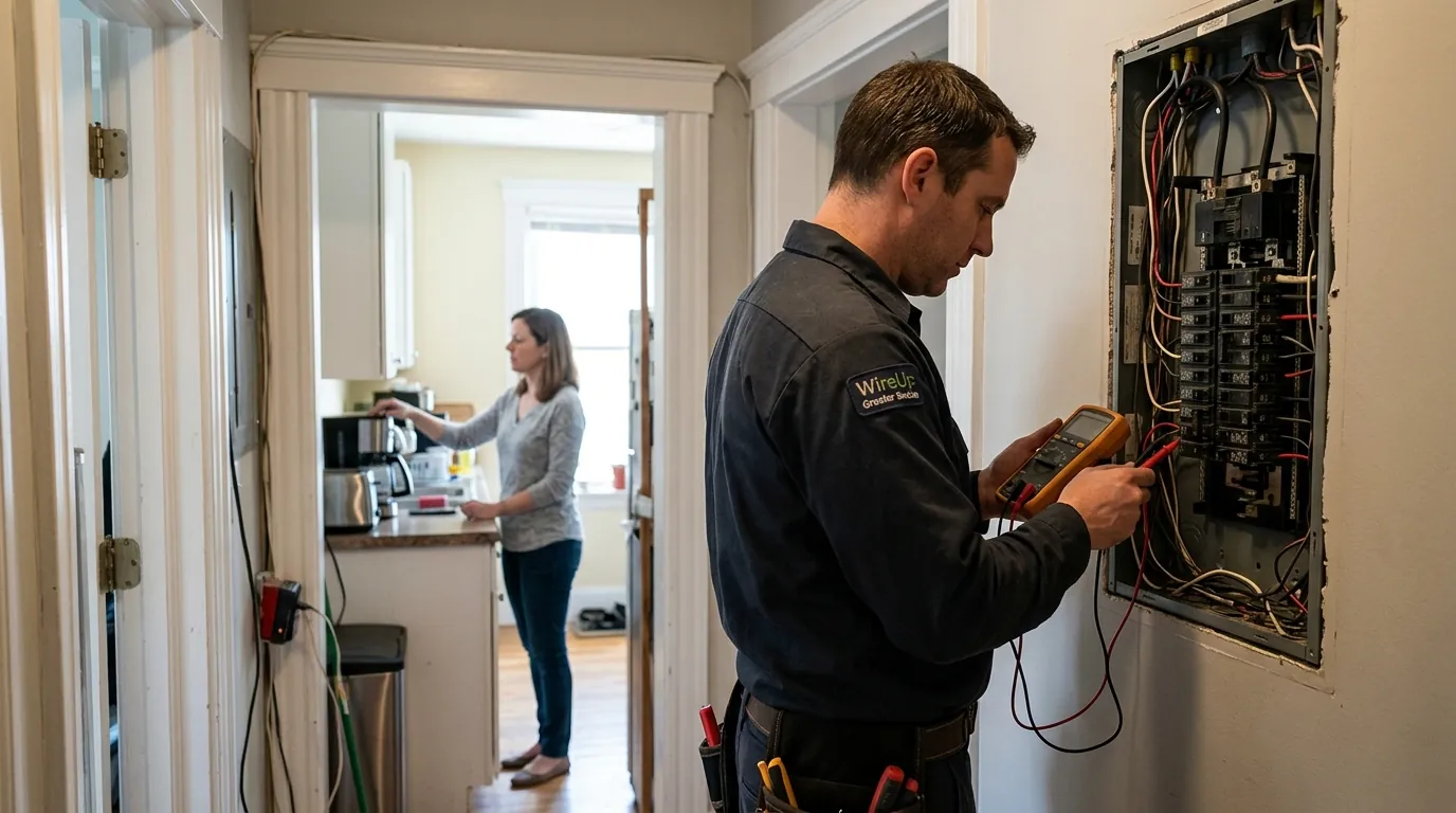 Flickering lights by a WireUp electrician