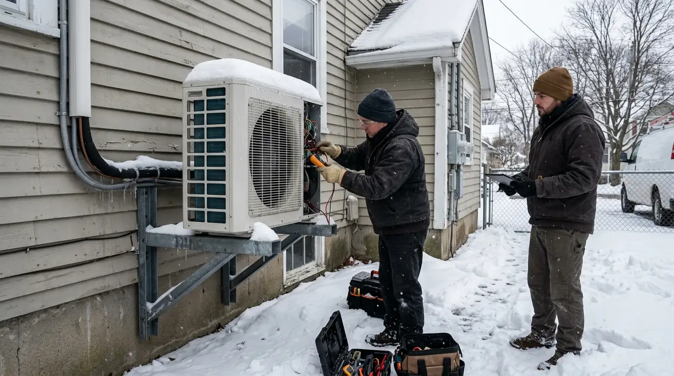 Heat Pump Electrical Wiring work in progress